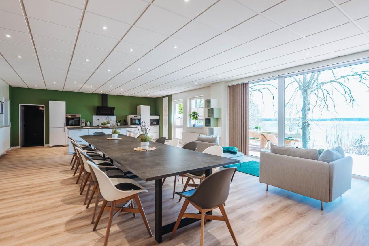 Xxl Ferienhaus Goldberger See - Sauna - 16 Personen Bagian luar foto